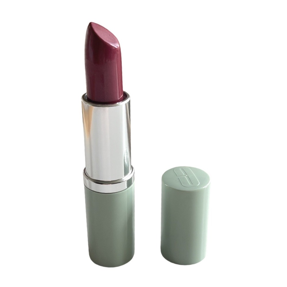 CLINIQUE Lipstick WOW VIOLET vtg Green‎ Tube Discontinued .14 oz Fullsize